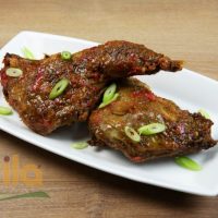 Platter of Barbeque Chicken Quarters