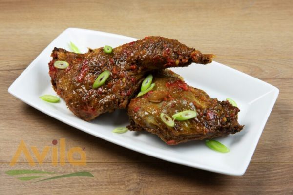 Platter of Barbeque Chicken Quarters