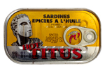 Titus Sardines in Spiced Vegetable Oil 125g