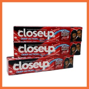 Closeup Red Hot Gel Toothpaste