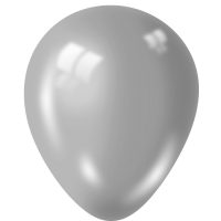 12 Inch Shiny Silver Fantasia Balloons (Pack Quantity 5)