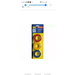 151 Electrical Insulation Tape 3 x PVC Red Yellow Blue 15m For
