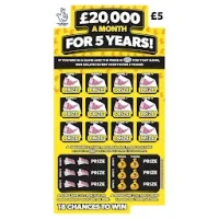 20,000 A Month For 5 Years Scratch Card