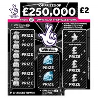 250,000 Win All Scratch Card