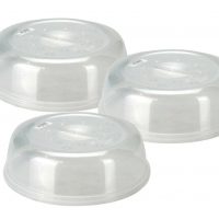 3 x Microwave Plate Food Cover Vented Splatter Guard Protector Kitchen Lid Vent ? All Time ? India Bazaar