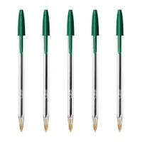4 Pack Bic Cristal Ballpoint Pens Assorted Colours