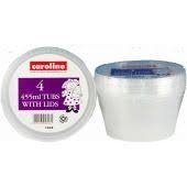 455ml Tubs with Lids (Pack Quantity 4)