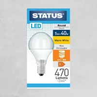 5.5W 40W 470 Lumens- Status -LED Round