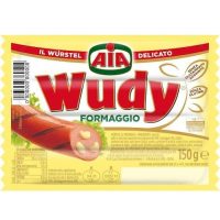 Aia Wudy WURSTEL Cheese 150 Gr (25 in A Box)