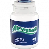 Airwaves Menthol & Eucalyptus Gum Bottle 46 Pieces