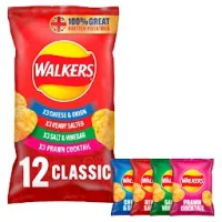 Walkers Classic Crisps Variety, 12 Pack