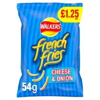 Walkers French Fries Cheese & Onion Snacks Crisps 54g