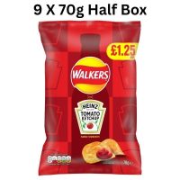 Walkers Heinz Tomato Ketchup Sharing Crisps 9X70g New Edition On Trend Deal