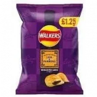 Walkers Lea & Perrins Worcestershire Sauce Crisps 18 x 70g PMP Bags