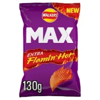 Walkers Max Extra Flamin Hot Crisps 130g