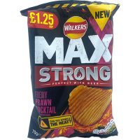 Walkers Max Strong Fiery Prawn Cocktail Crisps 70g