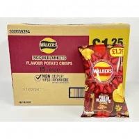 Walkers Pigs in Blankets Flavour Potato Crisps 15 x 65g BBE 17/02/2024