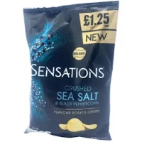 Walkers Sensations Crushed Sea Salt and Black Peppercorn 65g