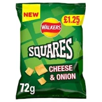 Walkers Squares Cheese and Onion – 72g