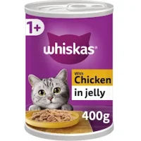 Whiskas 1+ Cat Tins with Chicken in Jelly 12 x 400g